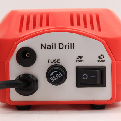 Фрезер для манікюру Naill Drill ZS-601 на 45 Вт 35000 об/хв, Червоний / Апарат для манікюру та педикюру