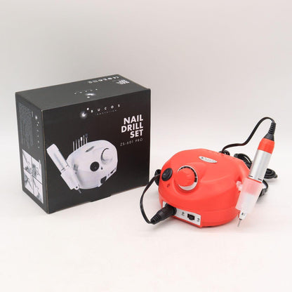 Фрезер для манікюру Naill Drill ZS-601 на 45 Вт 35000 об/хв, Червоний / Апарат для манікюру та педикюру