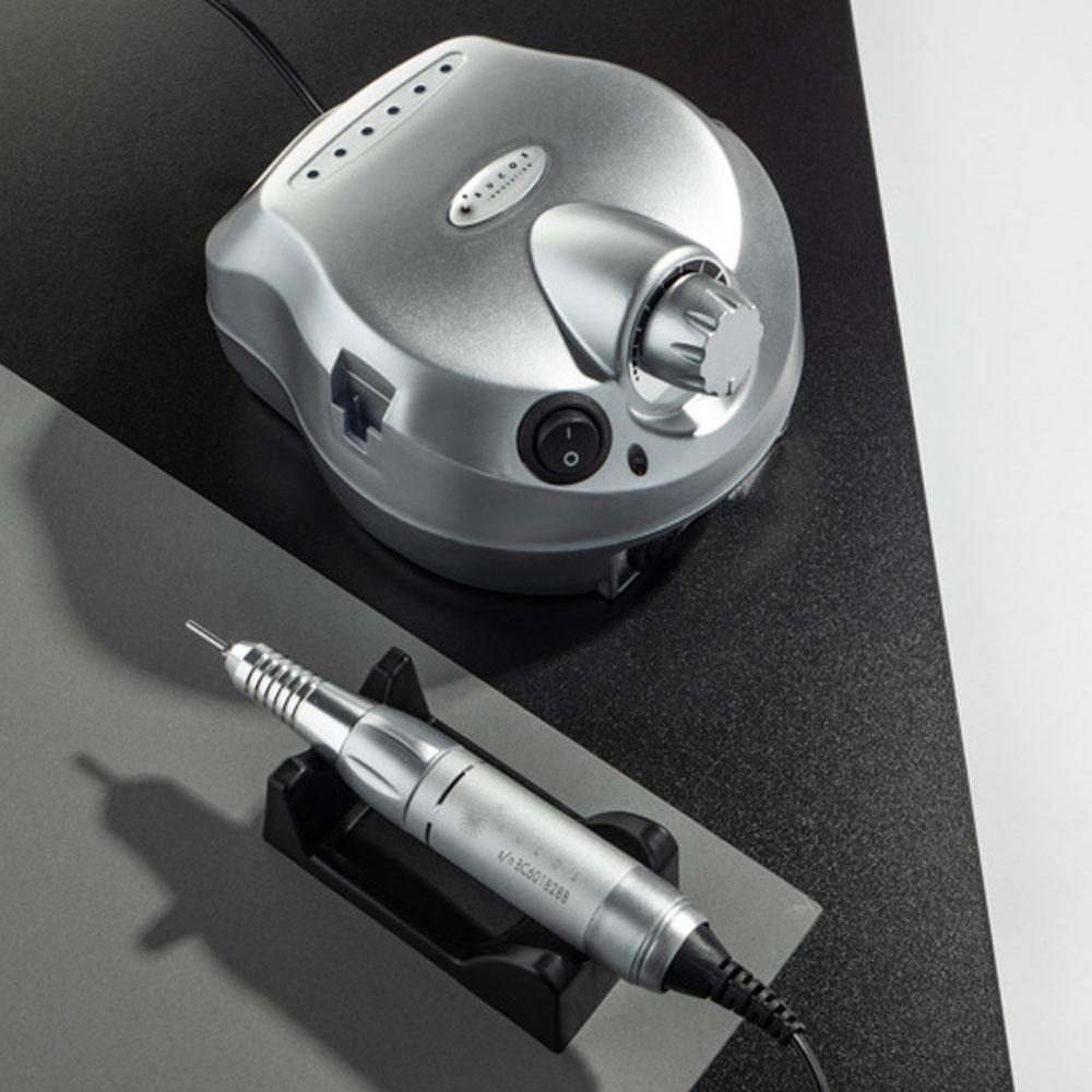 Фрезер для манікюру BUCOS ZS-601 PRO SILVER на 45 Вт 35000 об/хв, Срібний / Апарат для манікюру та педикюру