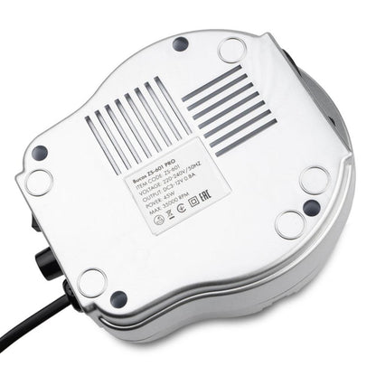 Фрезер для манікюру BUCOS ZS-601 PRO SILVER на 45 Вт 35000 об/хв, Срібний / Апарат для манікюру та педикюру
