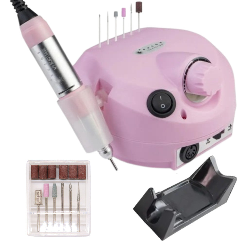 Фрезер для манікюру Naill Drill ZS-601 на 45 Вт 35000 об/хв, Рожевий / Апарат для манікюру та педикюру