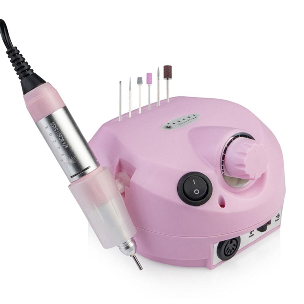 Фрезер для манікюру Naill Drill ZS-601 на 45 Вт 35000 об/хв, Рожевий / Апарат для манікюру та педикюру