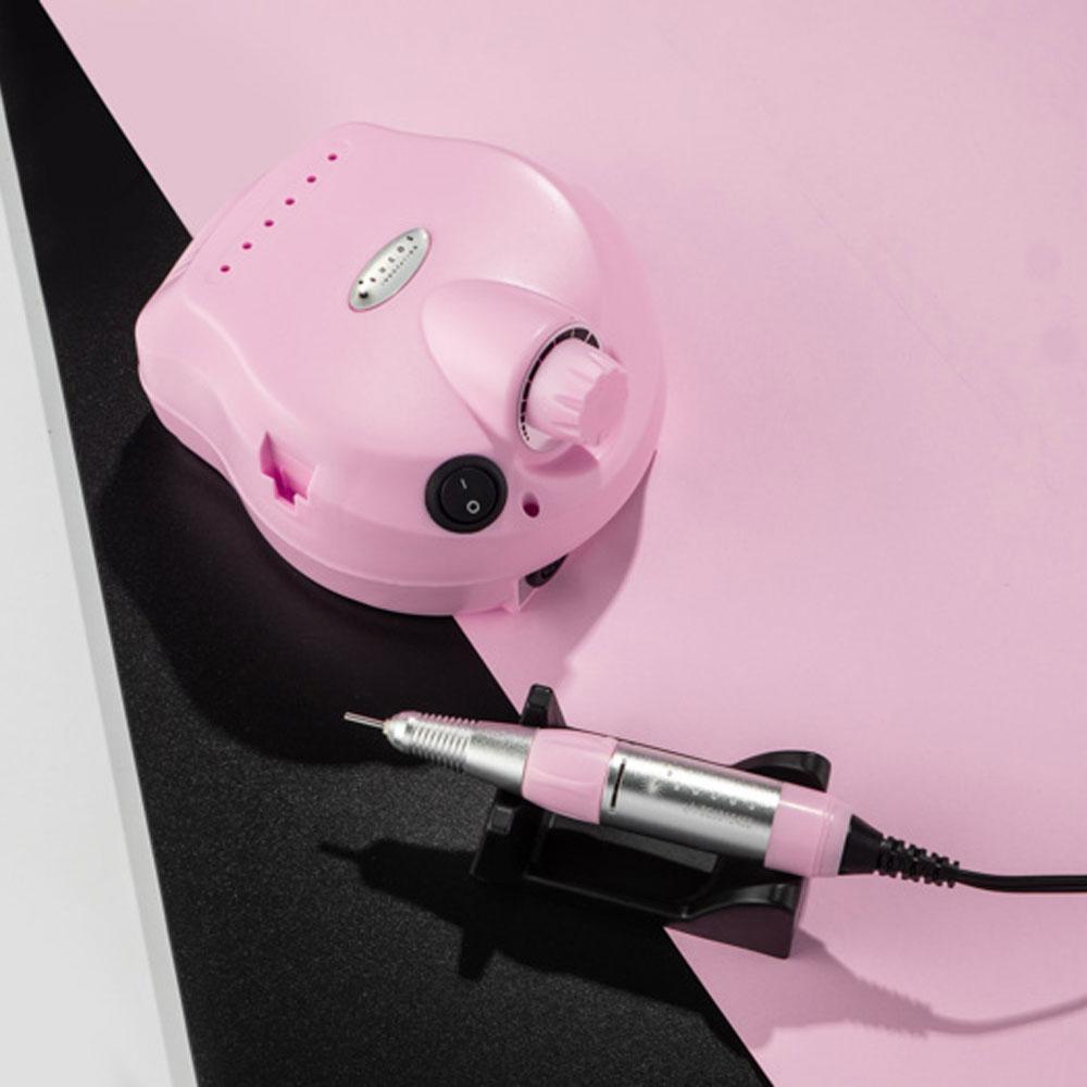 Фрезер для манікюру Naill Drill ZS-601 на 45 Вт 35000 об/хв, Рожевий / Апарат для манікюру та педикюру