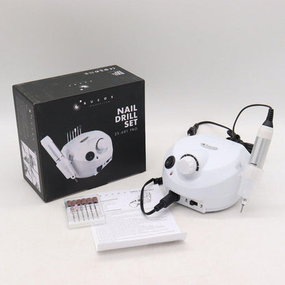 Фрезер для манікюру Naill Drill ZS-601 на 45 Вт 35000 об/хв, Білий / Апарат для манікюру та педикюру