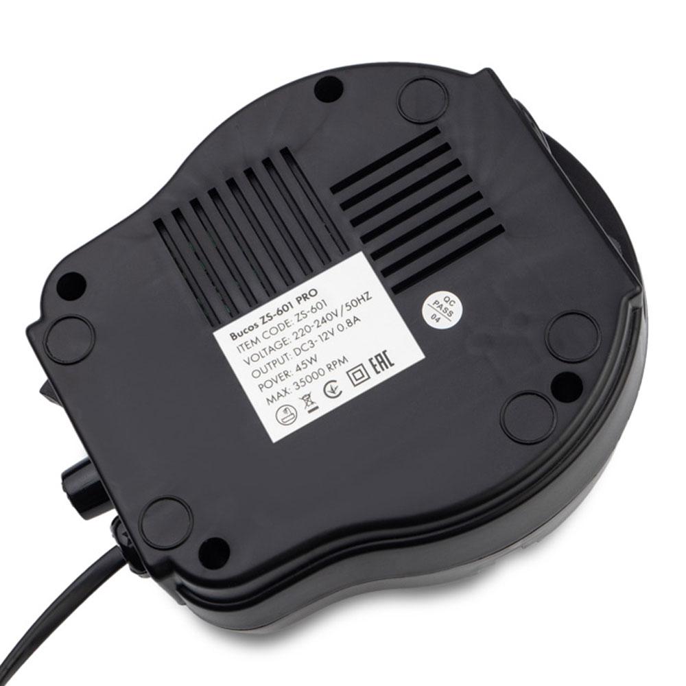 Фрезер для манікюру Naill Drill ZS-601 на 45 Вт 35000 об/хв, Чорний / Апарат для манікюру та педикюру