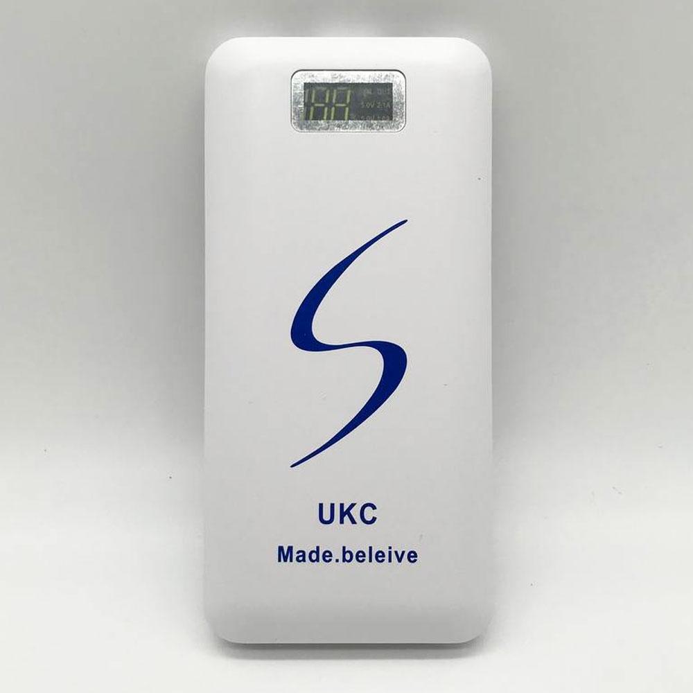 Power Bank 30000mah UKC, Білий / Портативний зарядний пристрій / Повербанк