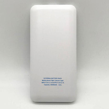 Power Bank 30000mah UKC, Білий / Портативний зарядний пристрій / Повербанк