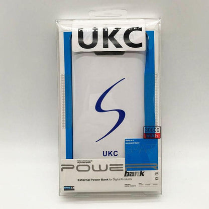 Power Bank 30000mah UKC, Білий / Портативний зарядний пристрій / Повербанк