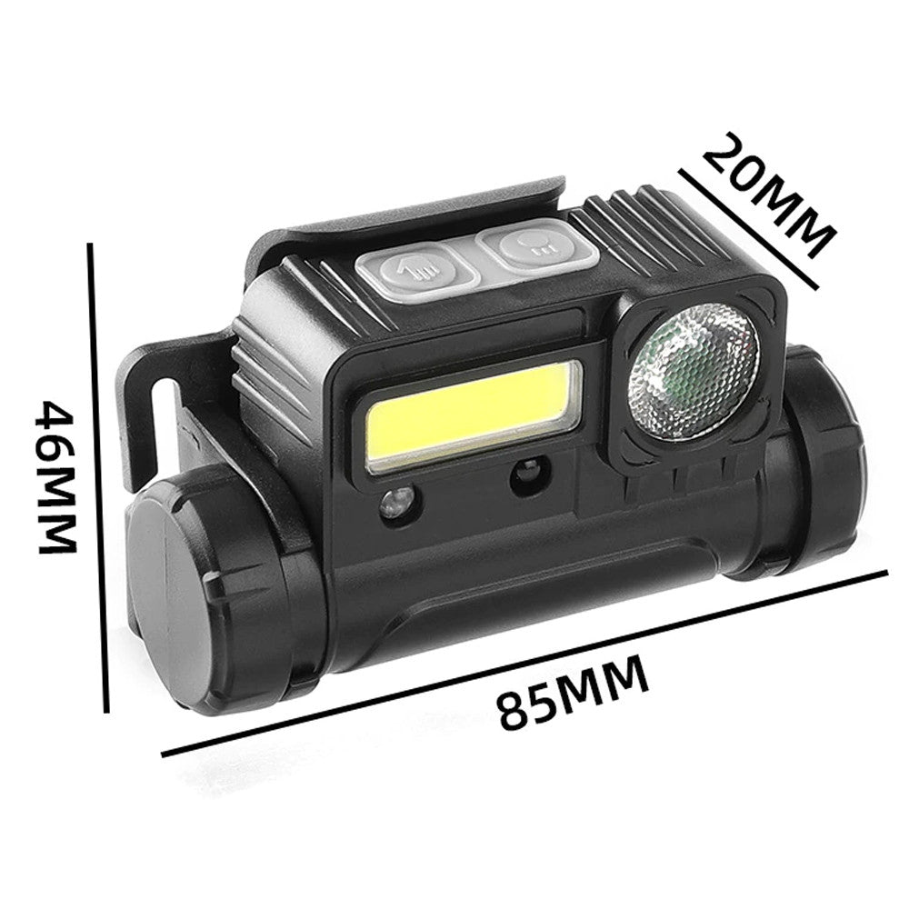 Налобний ліхтар із датчиком руху, BL-123 XPE+COB, з USB / Акумуляторний ліхтар із червоним світлом та магнітом