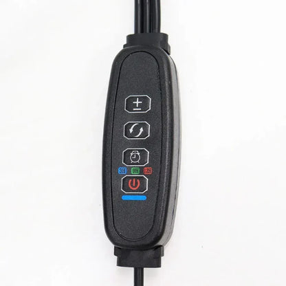 Ультрафіолетова фітолампа з таймером, 4 головки, від USB, 40 Вт / Гнучкий фітосвітильник для рослин