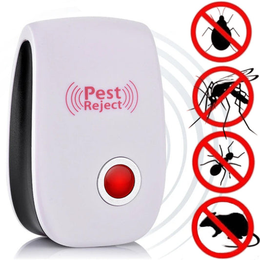 Електронний відлякувач комах і гризунів Electronic Pest Repeller / Ультразвуковий відлякувач в розетку