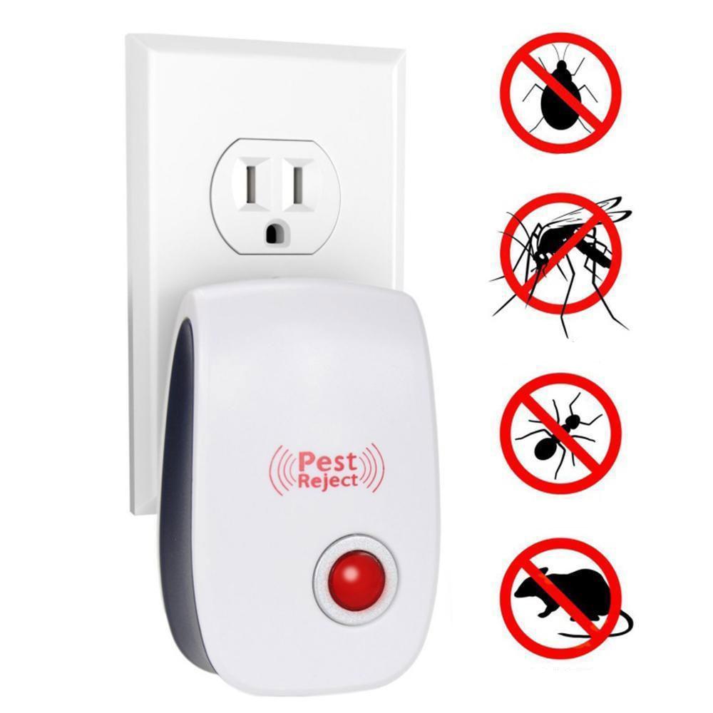 Електронний відлякувач комах і гризунів Electronic Pest Repeller / Ультразвуковий відлякувач в розетку