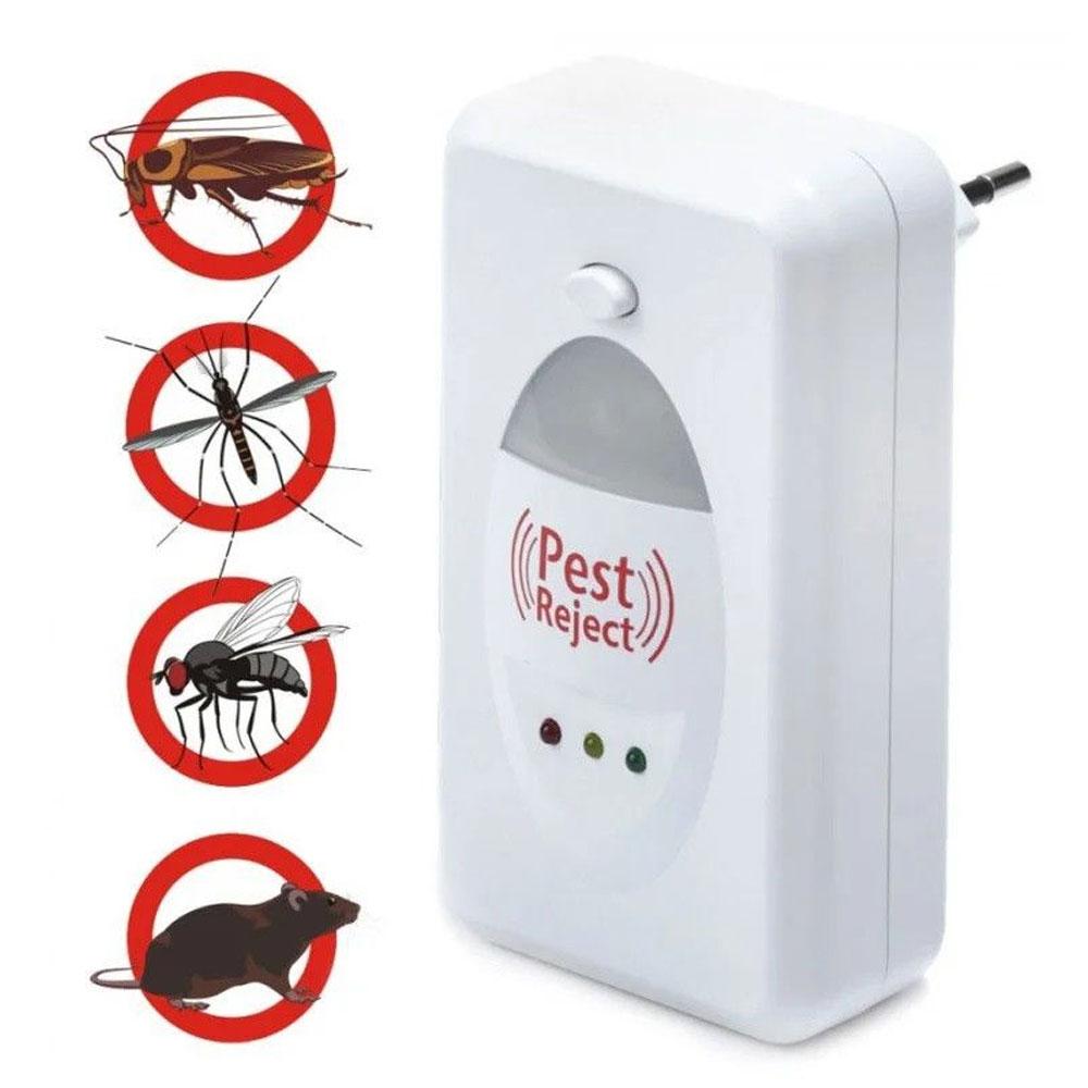 Ультразвуковий відлякувач гризунів та комах до 200квм, PEST Reject / Відлякувач мишей, щурів та тарганів