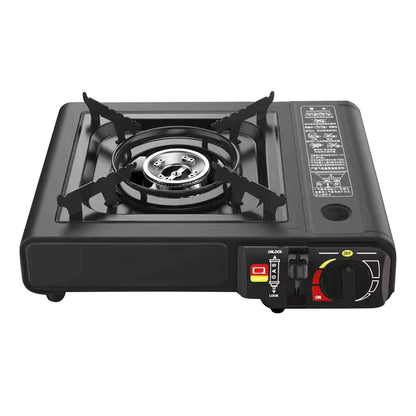 Плита газова одноконфорочна з п'єзопідпалом BDZ-155-A, Чорна / Туристична портативна плита на 1 конфорку