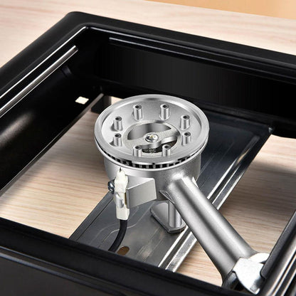 Плита газова одноконфорочна з п'єзопідпалом BDZ-155-A, Чорна / Туристична портативна плита на 1 конфорку