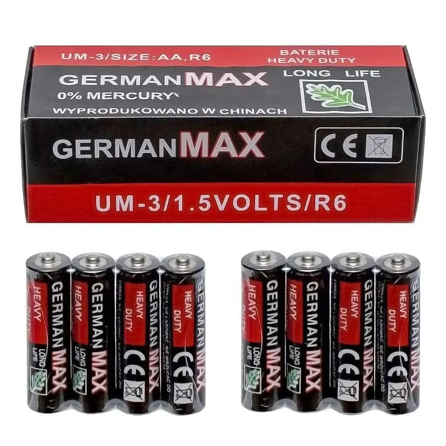 Батарейка AA R6 1,5V GermanMAX, 1 шт / Пальчикові батареї / Сольові батарейки