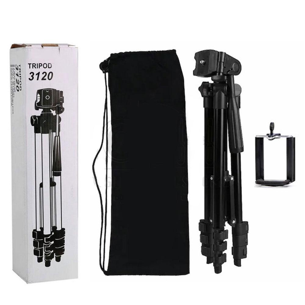 Штатив для кільцевої лампи 35-103 см, Tripod FY-3120 / Телескопічний штатив для камери та телефону / Трипод
