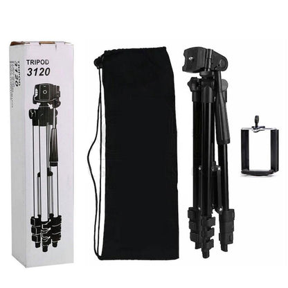 Штатив для кільцевої лампи 35-103 см, Tripod FY-3120 / Телескопічний штатив для камери та телефону / Трипод