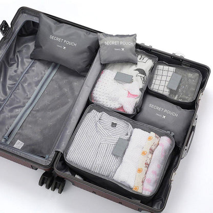 Набір дорожніх органайзерів 6шт Secret Pouch, Сірий / Органайзери для подорожей