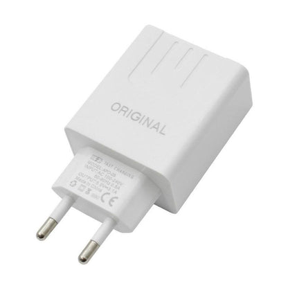 Зарядний пристрій адаптер на 2 USB та LED дисплеєм, 220В,QC03 5740 / Швидка зарядка для телефону