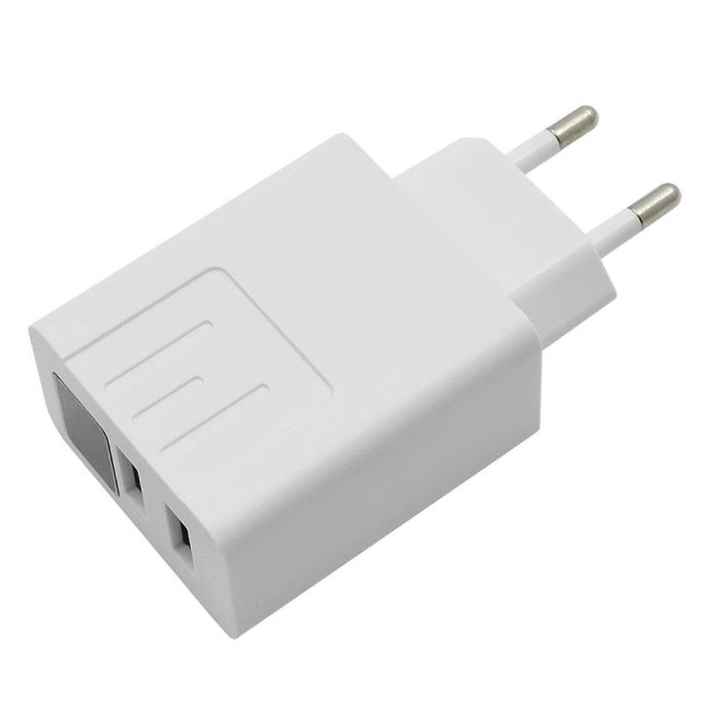 Зарядний пристрій адаптер на 2 USB та LED дисплеєм, 220В,QC03 5740 / Швидка зарядка для телефону