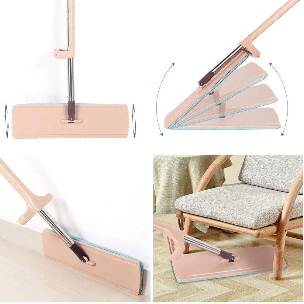 Швабра ледар для швидкого прибирання з віджимом і насадкой Spin Mop 360, Бежева / Швабра з самовіджимом