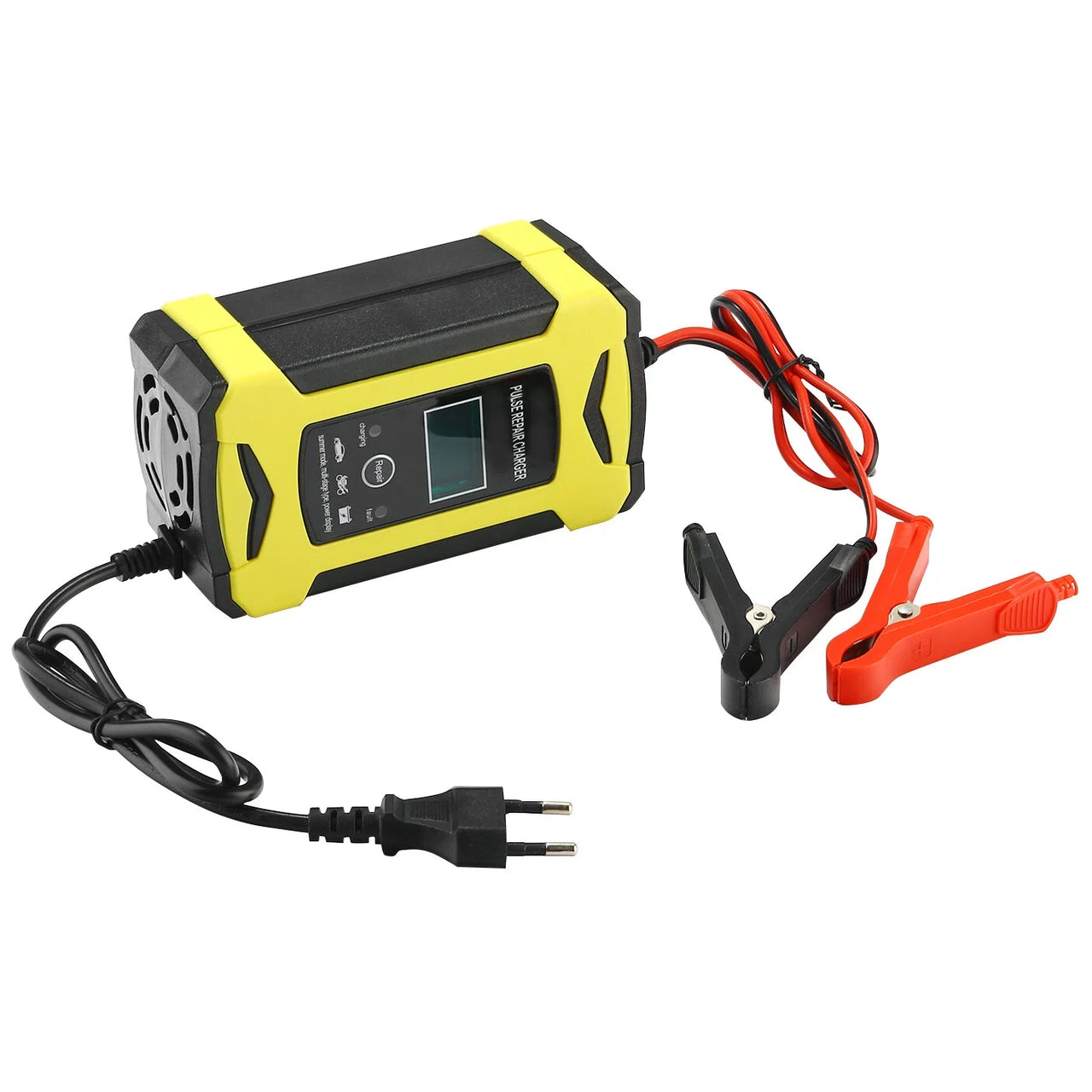 Зарядний пристрій для акумулятора 12В/6А / Імпульсна зарядка для авто та мото акумуляторів