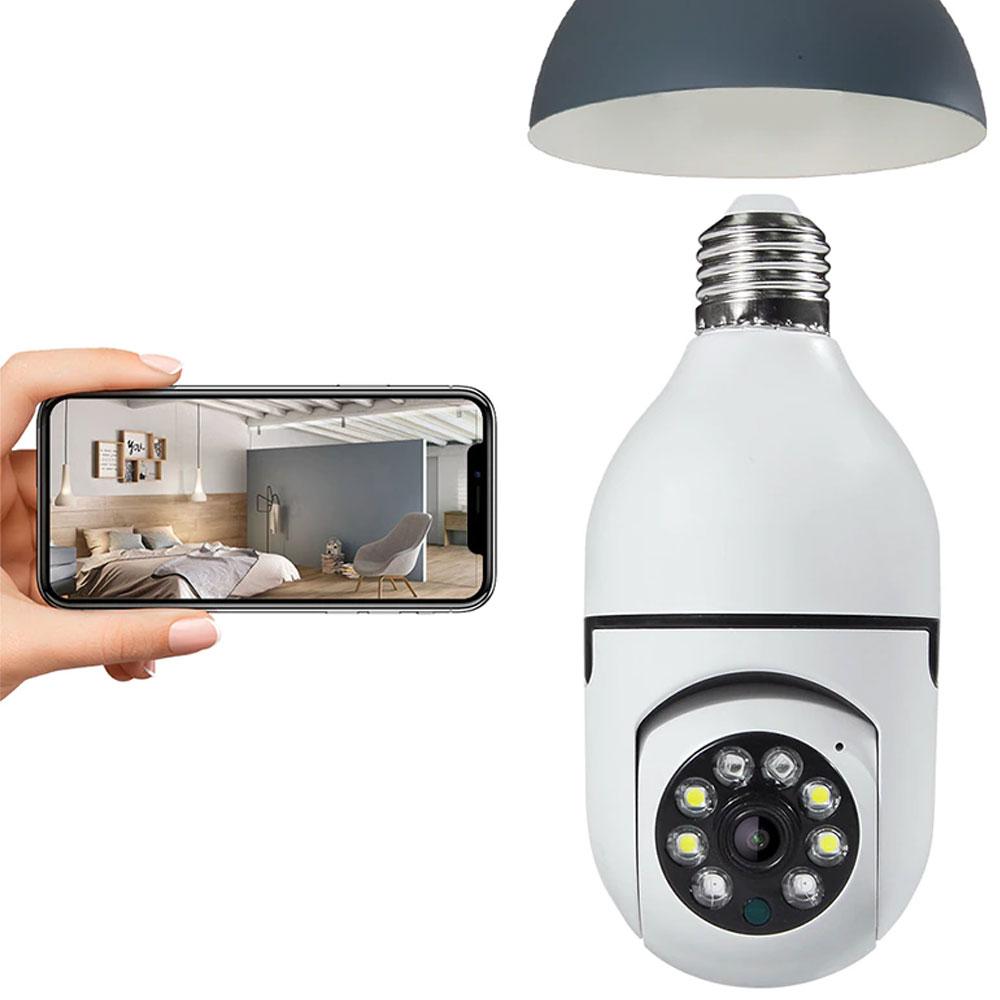 Вайфай камера відеоспостереження в патрон Е27, 2MP, Smart 3120S-DPXY / Камера лампочка з датчиком руху