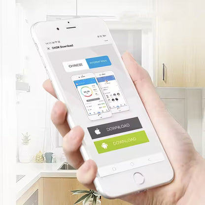 Ваги розумні підлоги Bluetooth до 180 кг A-8003, Білі / Електронні смарт фітнес ваги з додатком