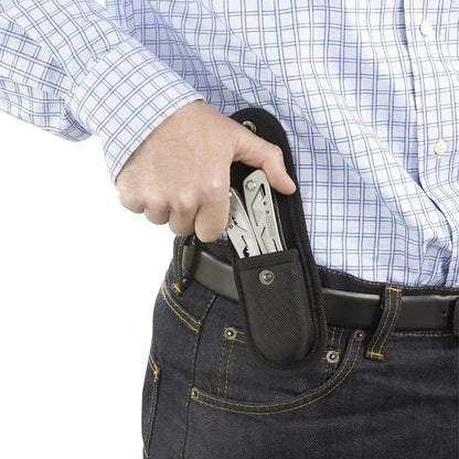 Мультитул туристичний 10в1 з чохлом / Багатофункціональні плоскогубці складні / Брелок-мультитул