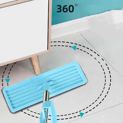 Швабра ледар для швидкого прибирання з віджимом з насадками Spin Mop 360, Блакитна / Швабра з самовіджимом