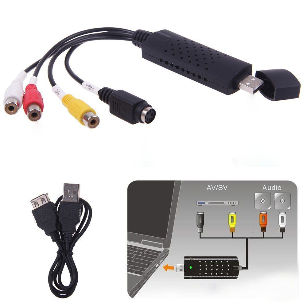 Карта відеозахоплення USB, Easier Capture / Адаптер захоплення відео, аудіо / Прилад для оцифровки плівкових касет