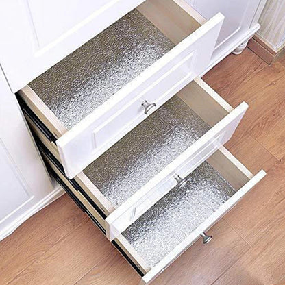 Фольга алюмінієва маслостійка для кухні 0,6×2 м/ Фольга самоклеюча для захисту стін, плити від жирових бризок