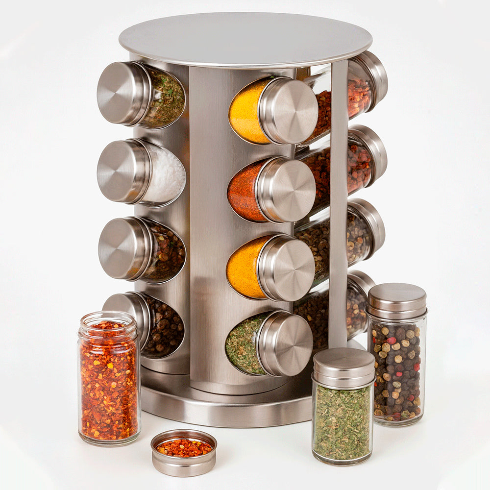 Контейнери для спецій 16 відсіків, Spice carousel R66-16 / Набір для спецій з підставкою / Ємності для приправ