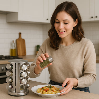 Контейнери для спецій 16 відсіків, Spice carousel R66-16 / Набір для спецій з підставкою / Ємності для приправ