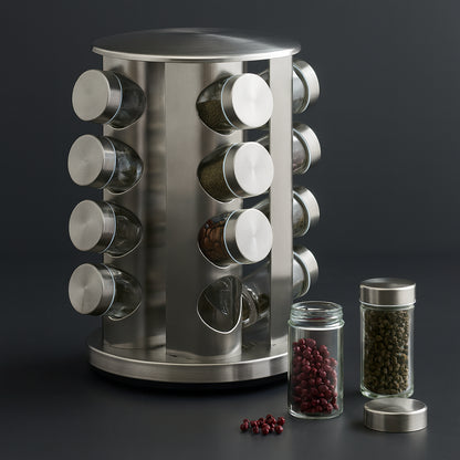 Контейнери для спецій 16 відсіків, Spice carousel R66-16 / Набір для спецій з підставкою / Ємності для приправ