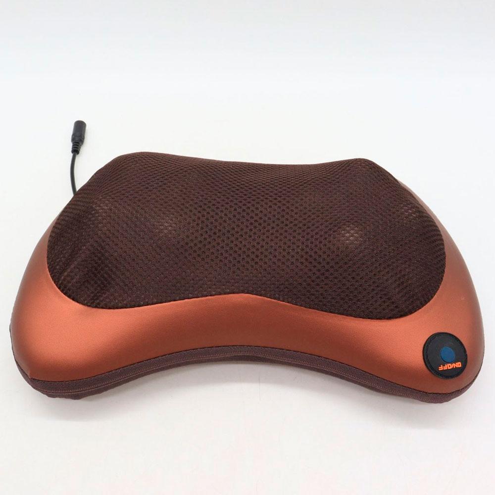 Масажна подушка Massage Pillow 8028, (31х10х19 см) / Роликовий масажер для шиї та спини
