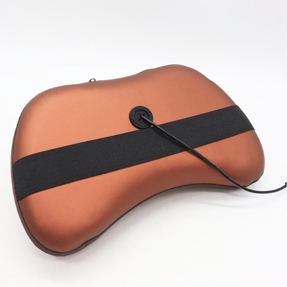 Масажна подушка Massage Pillow 8028, (31х10х19 см) / Роликовий масажер для шиї та спини