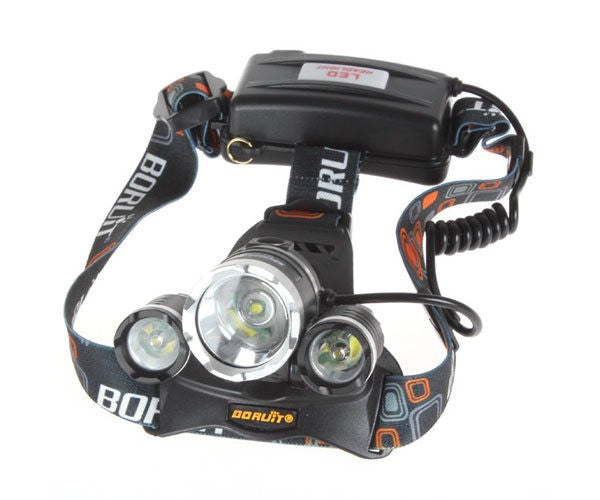 Ліхтарик налобний світлодіодний на акумуляторі Bailong RJ 3000 / Потужний акумуляторний ліхтар на лоб