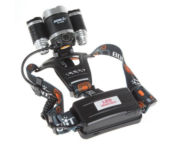 Ліхтарик налобний світлодіодний на акумуляторі Bailong RJ 3000 / Потужний акумуляторний ліхтар на лоб