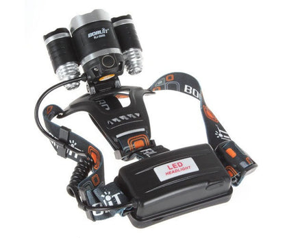 Ліхтарик налобний світлодіодний на акумуляторі Bailong RJ 3000 / Потужний акумуляторний ліхтар на лоб