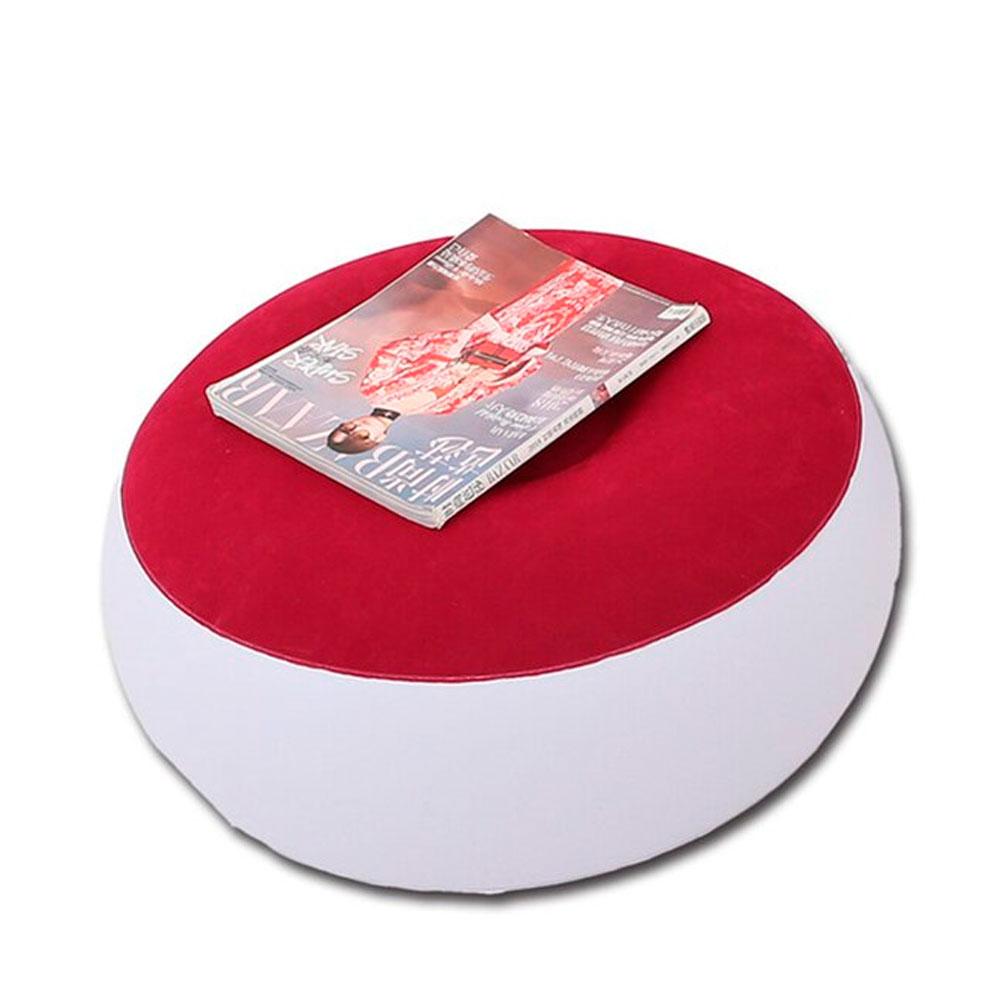 Надувний диван з пуфиком Air Sofa - 116х98х83см, Червоний / Надувне крісло з пуфиком