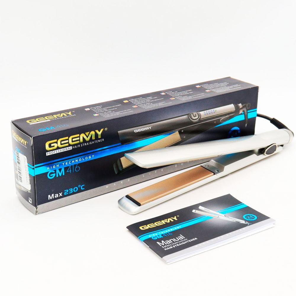 Випрямляч для волосся 5 режимів, GEEMY GM 416, Срібляста / Праска для волосся / Плойка для волосся