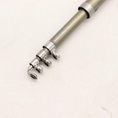 Вудка-ручка з котушкою EL-1220, Червона / Набір рибалки / Кишенькова міні вудка складна, телескопічна