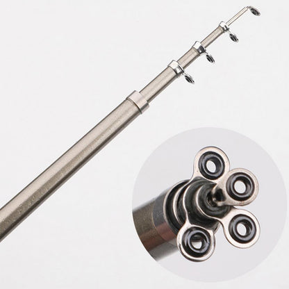 Вудка-ручка з котушкою EL-1220, Червона / Набір рибалки / Кишенькова міні вудка складна, телескопічна