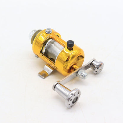 Кишенькова вудка у вигляді ручки з котушкою EL-1220, Золотиста / Рибальський набір / Міні вудка складана