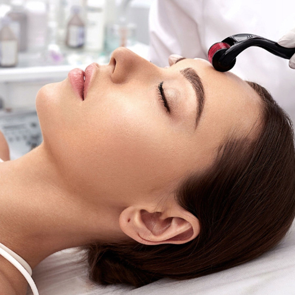 Мезоролер для обличчя, 540 голок DERMA ROLLER / Роликовий масажер від зморшок для шкіри