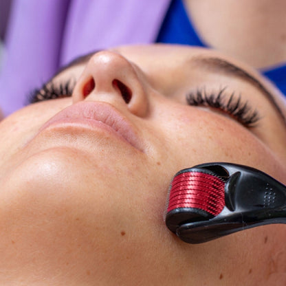Мезоролер для обличчя, 540 голок DERMA ROLLER / Роликовий масажер від зморшок для шкіри