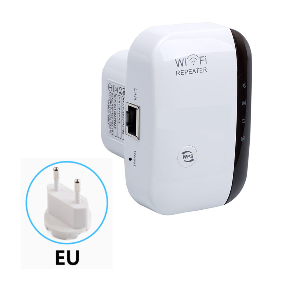 Підсилювач WiFi сигналу до 300 Мбіт/с, 2,4G, МТ02 / Бездротовий wifi репітер в розетку / Розширювач діапазону