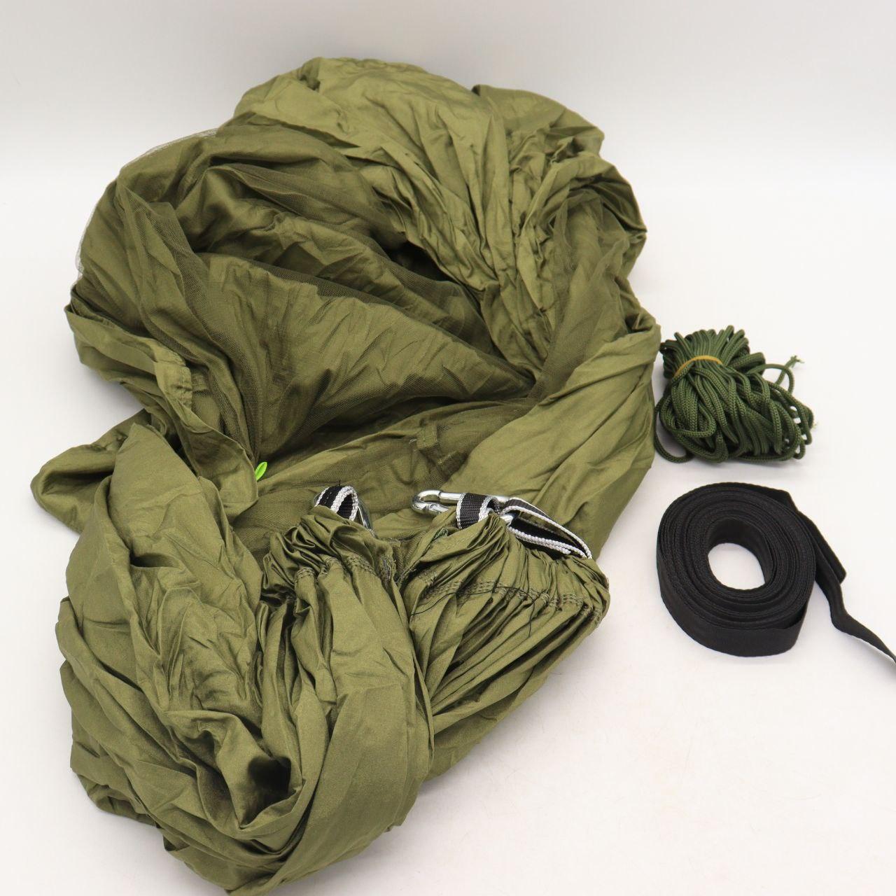 Гамак з москітною сіткою та тентом 270×150см витримує до 200 кг / Гамак намет похідний для відпочинку